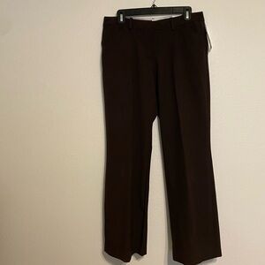 NWT Worthington Petite Modern Fit Chocolate Brown Pants Size 10 Petite